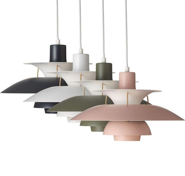 Suspension Lamp Colorful Layers Collection Pendant Light