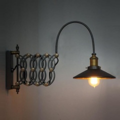 Industrial Look Scissor Extendable Accordion Wall Sconces Loft Style