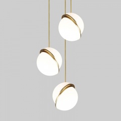 Modern Crescent Acrylic Ball Pendant Lamp Ceiling Lighting