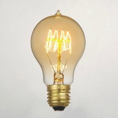 A19 Edison Filament Lightbulb 60W - Classic Tungsten Incandescent