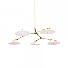 Lindsey Adelman 3/5 Lights CD Record Flying Saucer Chandelier Suspension lamps