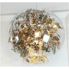 Globe Flower Light Pendant Lamp