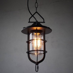 Metal Cage Industrial Pendant Light