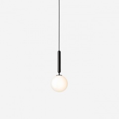 Minimalist Opal White Glass Pendant Light