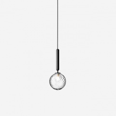 Minimalist Optic Clear Glass Pendant Light