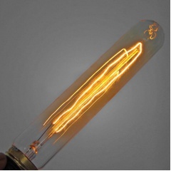 T20 Bulk lot of Tube / Pencil Edison Filament Light Bulbs (3 or 6 pack)