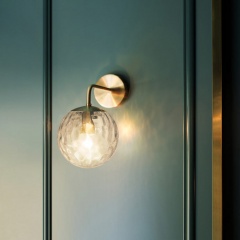 Pomelo Art Deco Glass Ball Wall Light