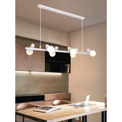 Hanging Doves Kitchen Island Pendant Light - In White