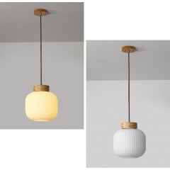 Lampions Paper lantern Glass Shade Japandi Pendant Light