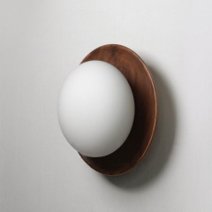 Kato Wooden Plate Minimalist Line japandi scandi Wall Light / Ceiling Light