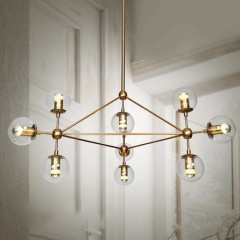 Ritz 10 head cluster chandelier