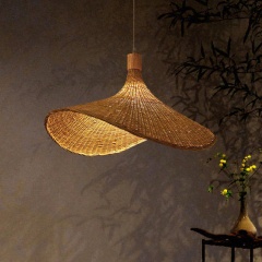 Wicker Bamboo Pendant Light