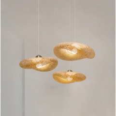 Birds Nest Rattan Bamboo Pendant Light