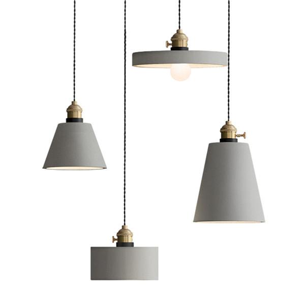 Vintage Metal Cement Pendant Light