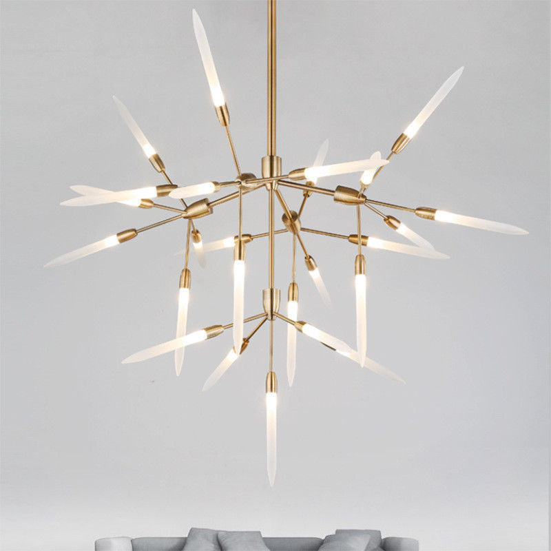 modern bronze chandelier