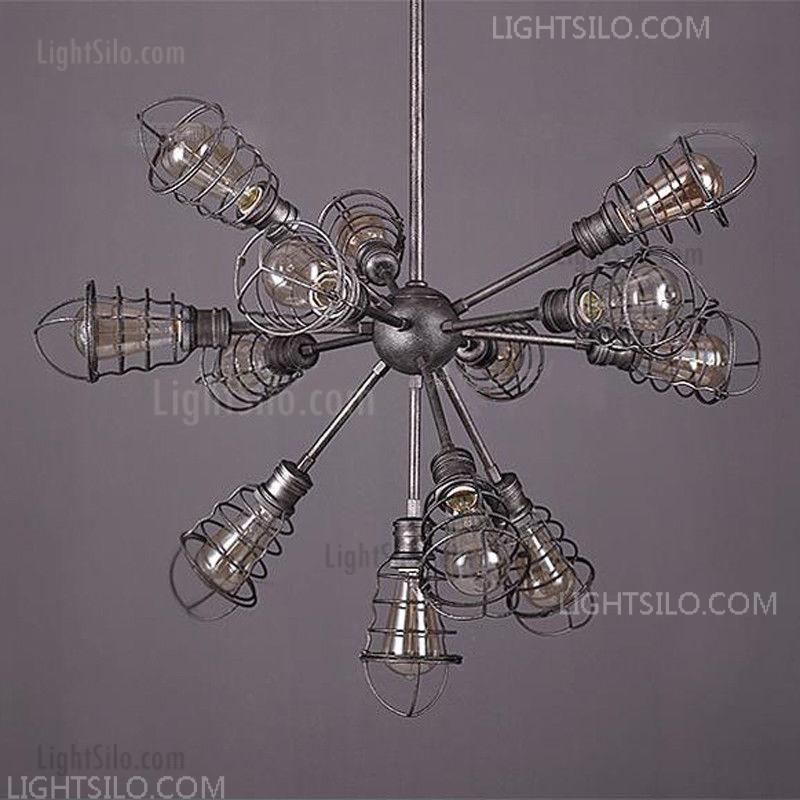 13 Lights Loft Industrial Chandelier Pendant Light Steampunk Cage Lamp - Cage Pendant Lights 13 Lights Loft Industrial Chandelier Pendant Light Steampunk Cage Lamp - Cage Pendant Lights