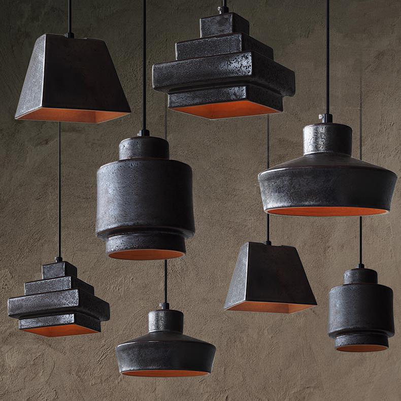 Black Ceramic Pendant Light