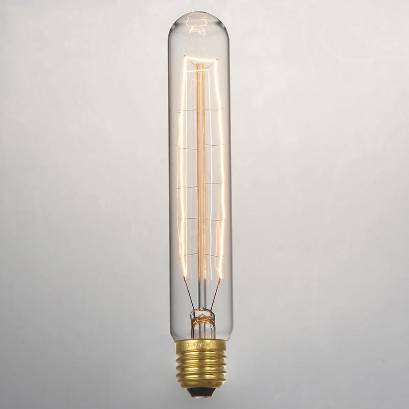 T185 Bulk lot of Short Pencil Edison Filament Light Bulbs (3 or 6 pack)