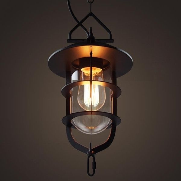 Edison Bulb Cage Rustic Loft Industrial Retro Pendant Lamp Ceiling Light