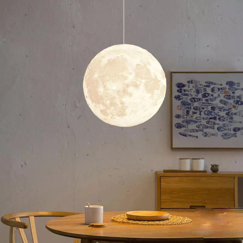 3D Printing Light Moon Ceiling Lamp 