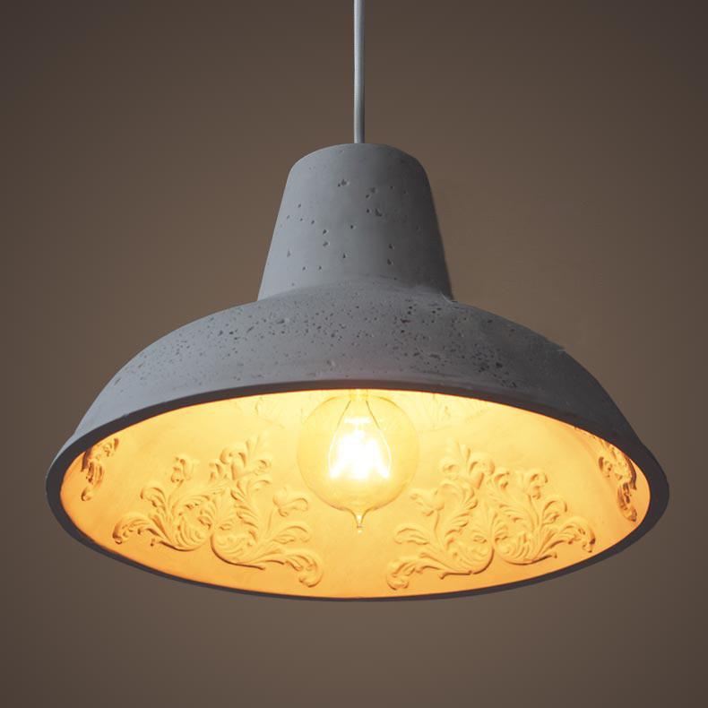 Garden Concrete Cement Pendant Ceiling Light