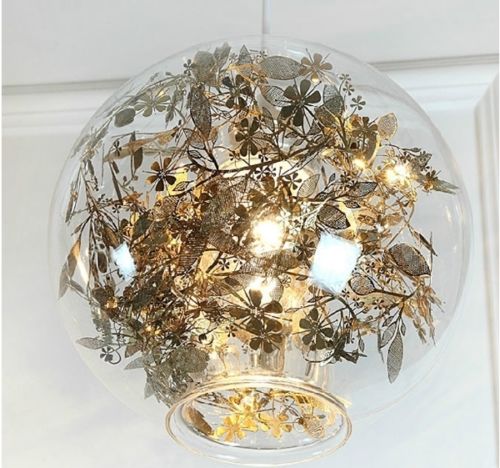 Globe Flower Light Pendant Lamp