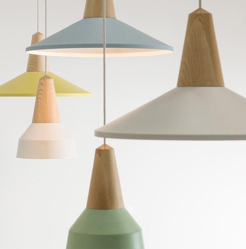 LundLund Minimalist Scandinavian Wooden Pendant Light