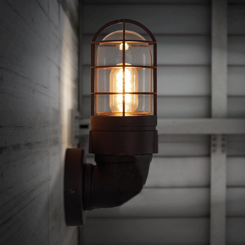 Classic Bunker Industrial Wall Light Sconce