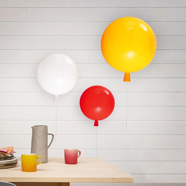 Round Balloon Wall Light With Pull Switch