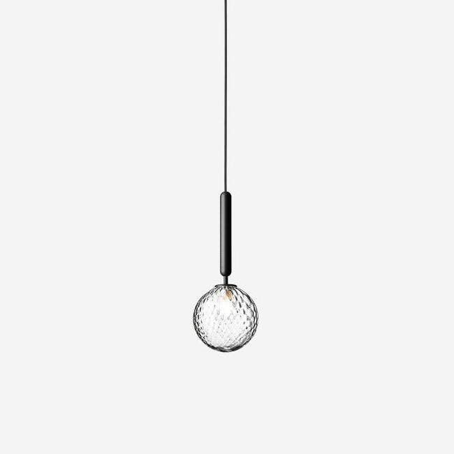 Minimalist Optic Clear Glass Pendant Light