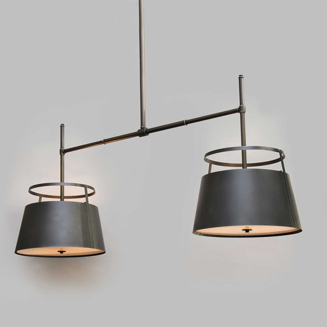 double ceiling light fixture
