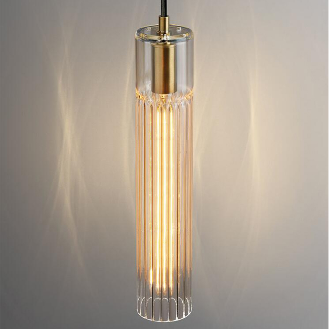 Solid Brass Glass Shade Pendant Light