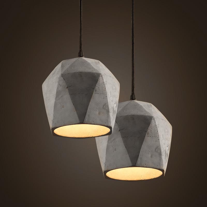 Concrete Gem Pendant Light