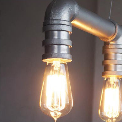 4 Head Water Pipe Industrial Pendant Lamp