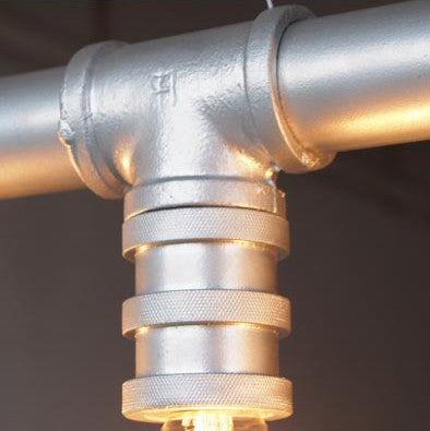 4 Head Water Pipe Industrial Pendant Lamp