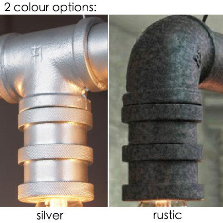 4 Head Water Pipe Industrial Pendant Lamp