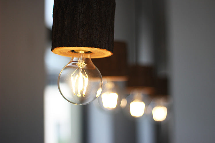 Woodpecker Hand Crafted Wood Pendant Light
