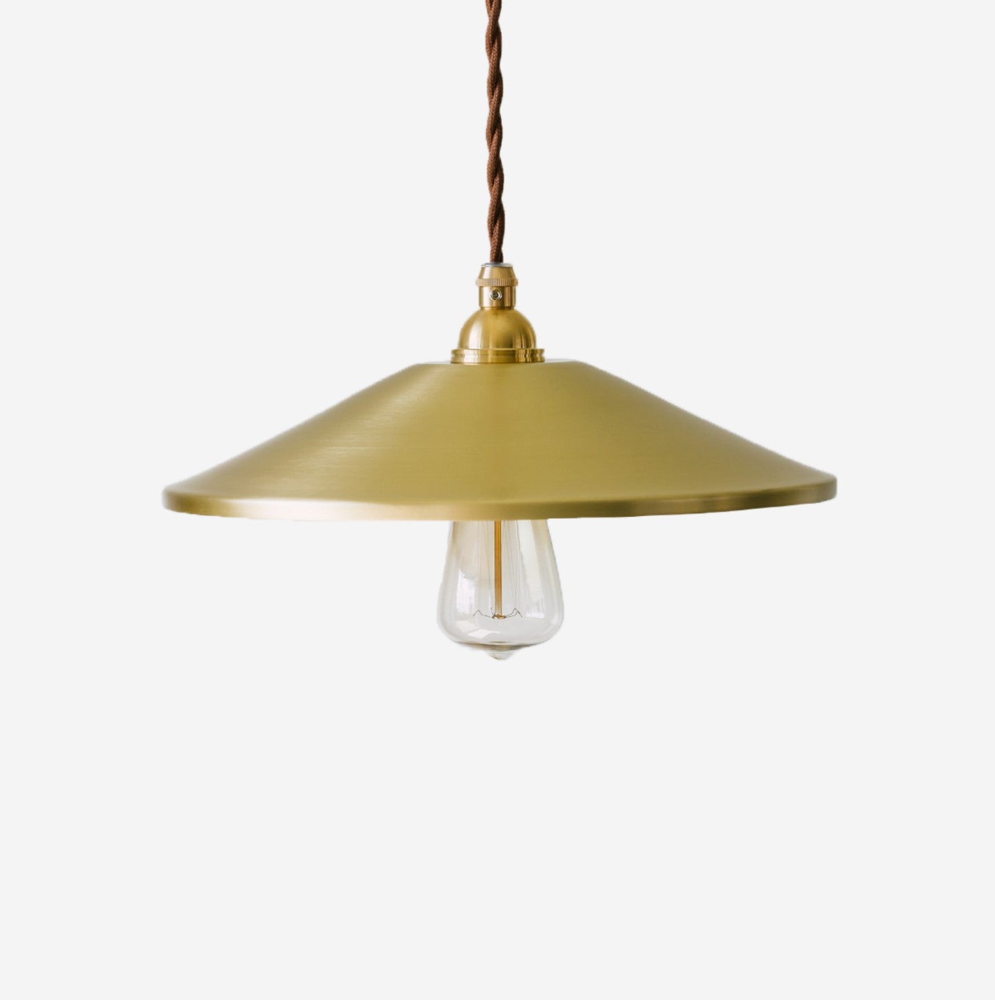Brass Bare Bulb Industrial Wall Light