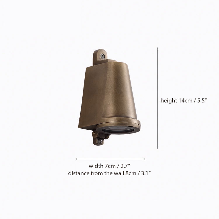 Brass Outdoor Rain Proof Wall Light