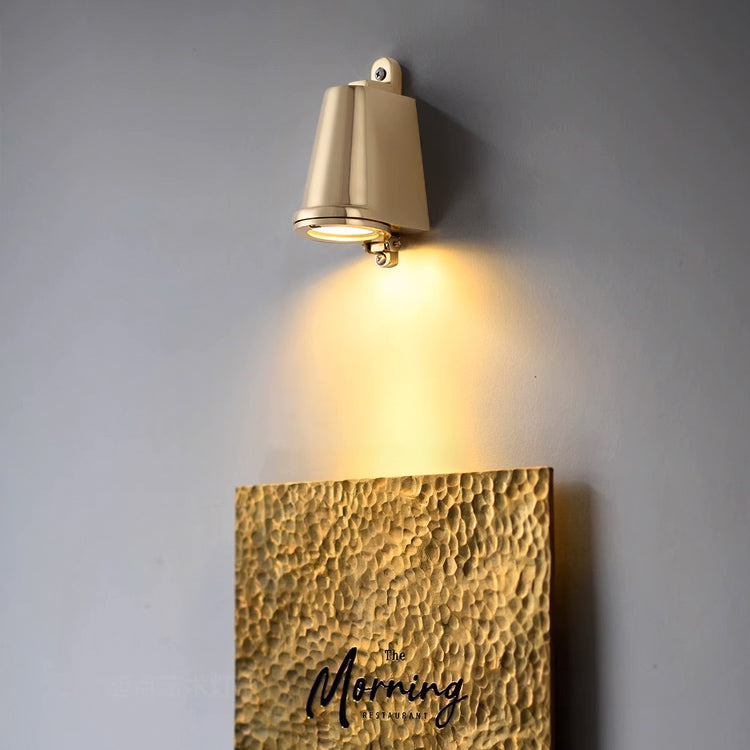 Brass Outdoor Rain Proof Wall Light