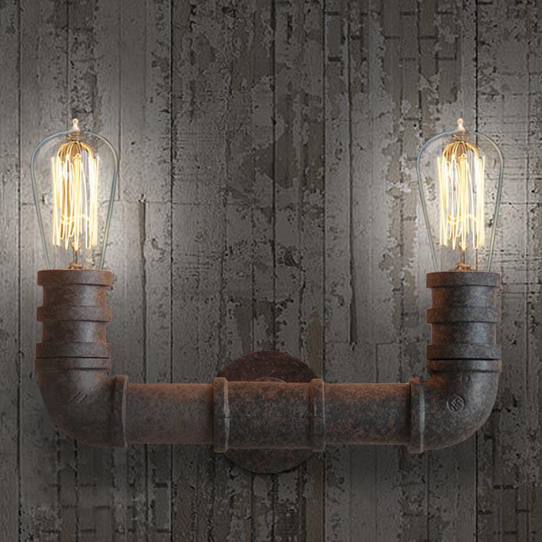 2 Head Duo Water Pipe Wall Light