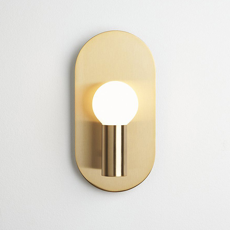 Plate Brass Wall Sconce