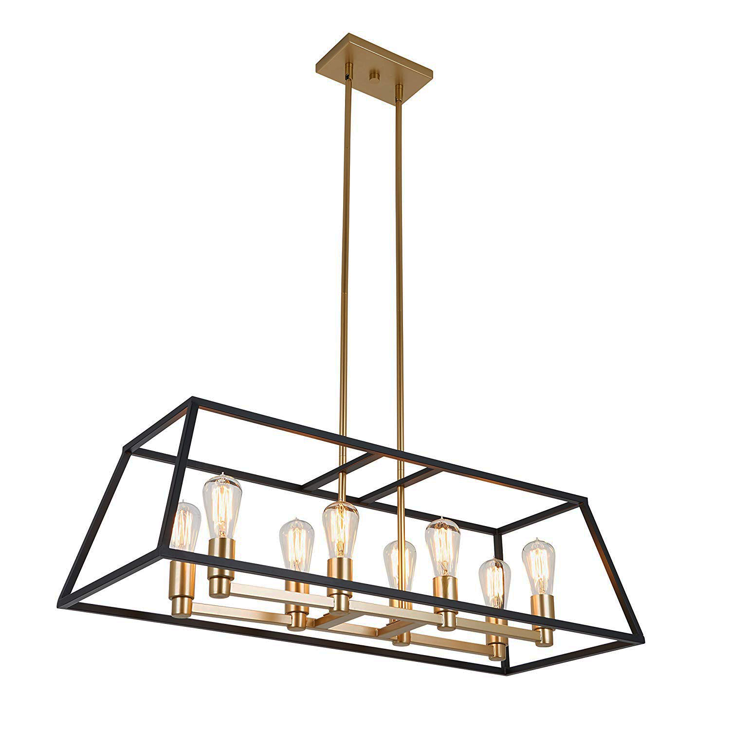 gold mid century chandelier