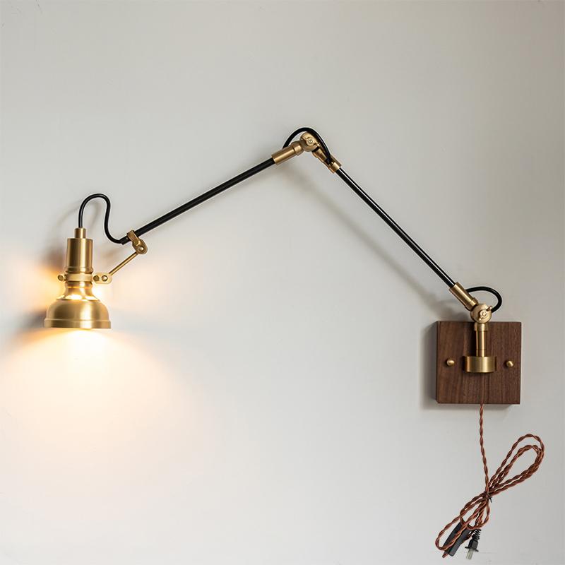 Mill House Long Arm Brass Wall Light