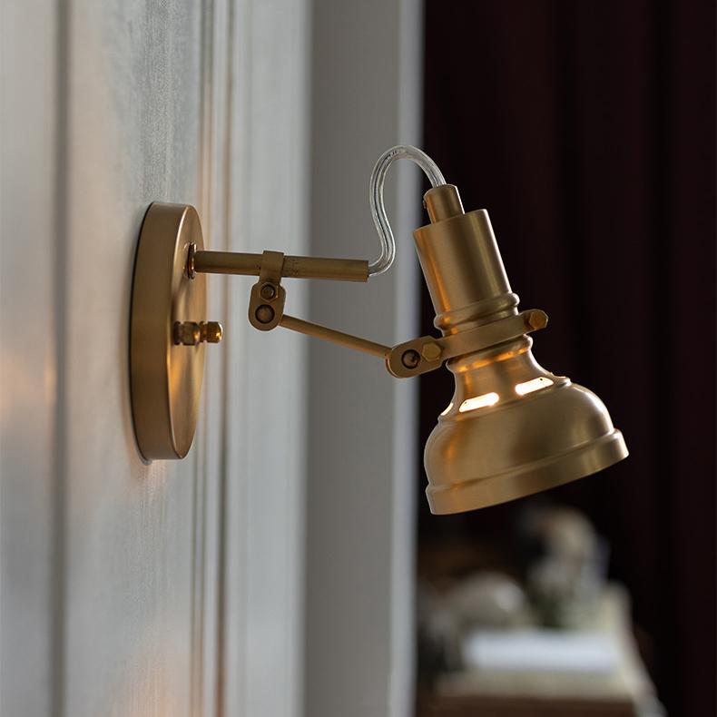 Mill House Short Arm Brass Wall Light